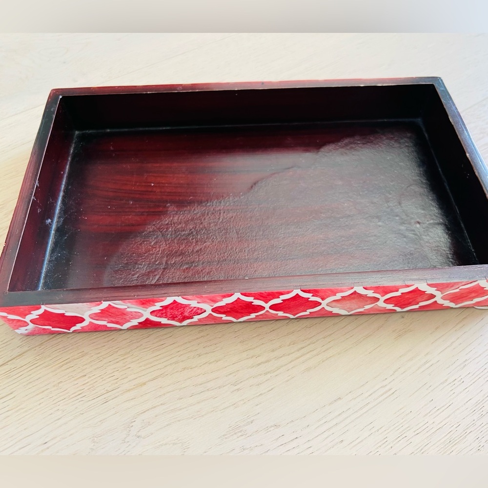 Handmade Moroccan Wood Tray